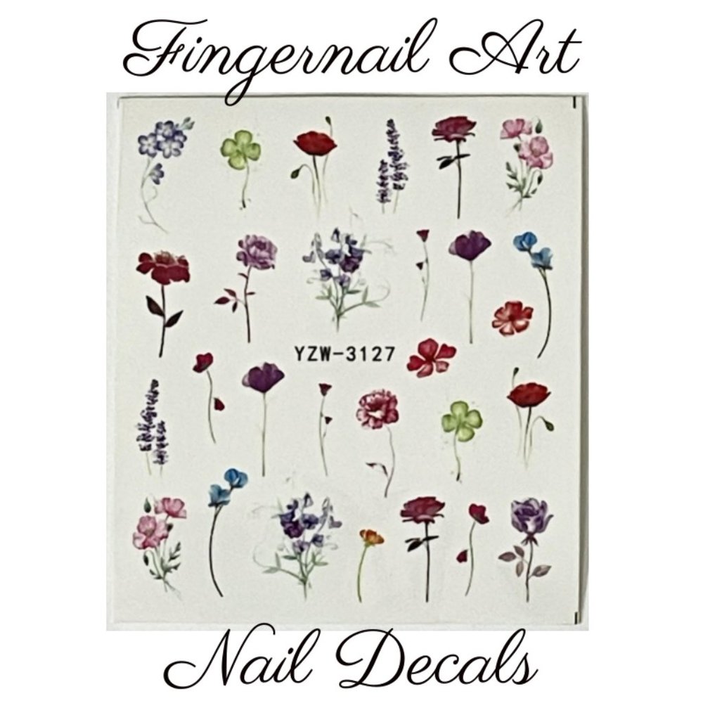 Fingernail Art Nail Decals Waterslide Transfer Stickers